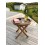 Sidebord Ø 50 cm · teaktræ