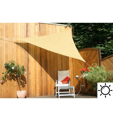 500 x 500 x 500 cm solsejl trekant