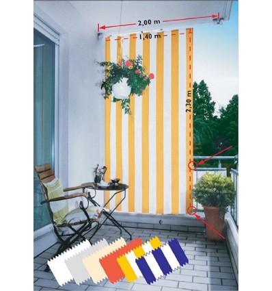 Solsejl 230 x 140 cm