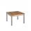 Equinox sidebord 59x59cm • teak