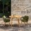 Karen • teak/LuxStof havestol