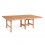 Havebord 128x120 cm · redwood