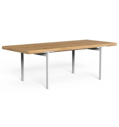 Allure 220x95 cm • alu/teak havebord