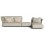 Cliff • Loungemodul Alu/LuxStoff