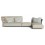 Cliff • Loungemodul Alu/LuxStoff