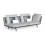 Cruise Alu • 3-Sitzer Sofa