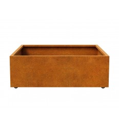 Hochbeet auf Rollen Cortenstahl