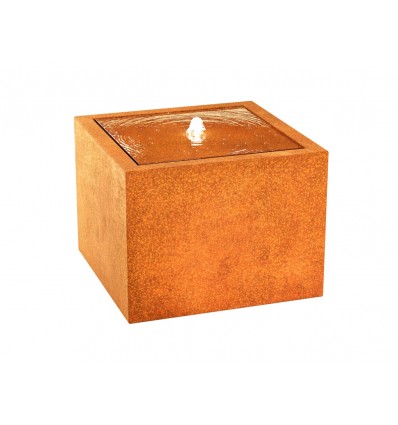 Havefontæne i Cortenstål