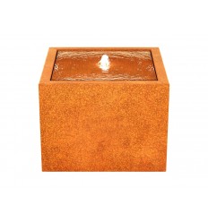 Havefontæne i Cortenstål