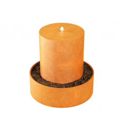 Springbrunnen Cortenstahl