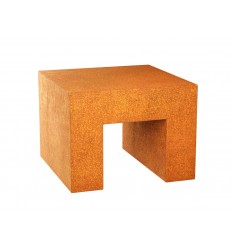 Gartensockel Cortenstahl