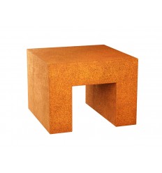 Gartensockel Cortenstahl