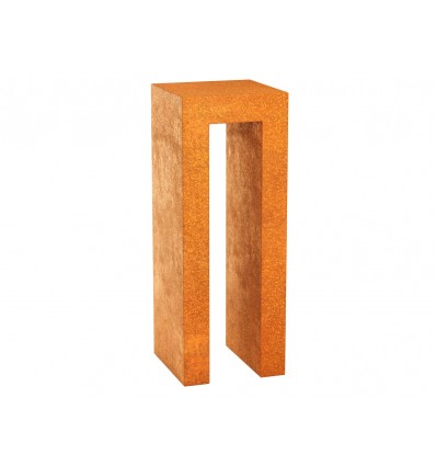 Gartensockel Cortenstahl