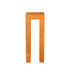 Gartensockel Cortenstahl