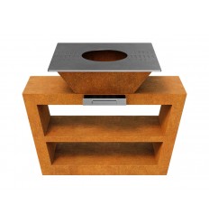 BÅLGRILL Cortenstål