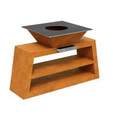 Gartengrill Cortenstahl