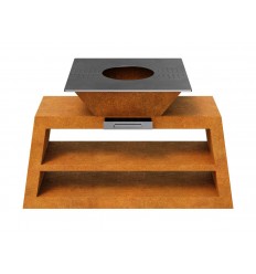 Gartengrill Cortenstahl