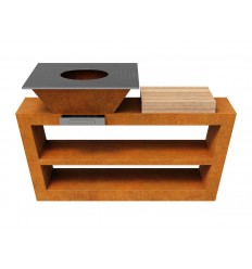 Gartengrill Cortenstahl