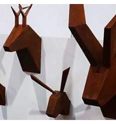 Hjorte-gevir Cortenstål