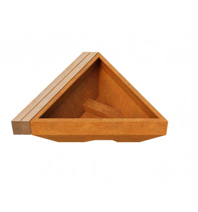 Havebænk Cortenstål