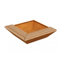 Havebænk Cortenstål