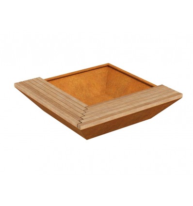 Havebænk Cortenstål