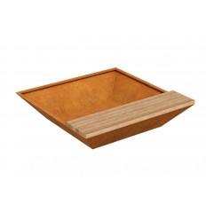 Havebænk Cortenstål