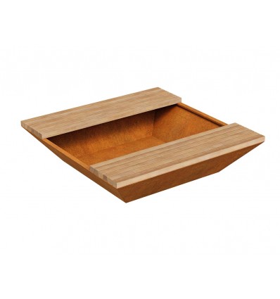 Gartenbank Cortenstahl