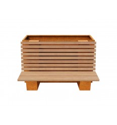 Gartenbank Cortenstahl