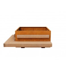 Havebænk Cortenstål