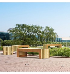 Gartenbank Cortenstahl