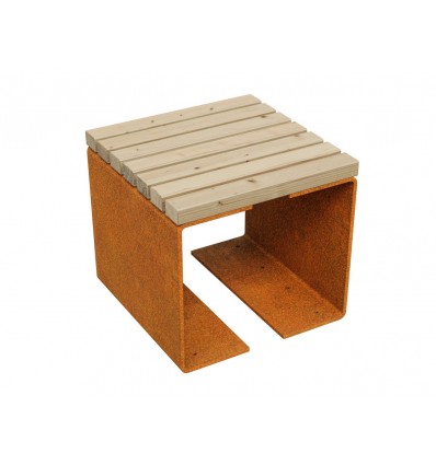 Gartenbank Cortenstahl