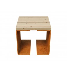 Havebænk Cortenstål