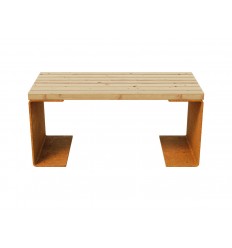 Havebænk Cortenstål