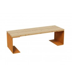 Gartenbank Cortenstahl