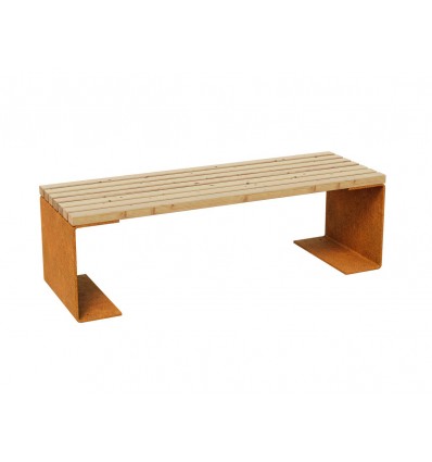 Gartenbank Cortenstahl