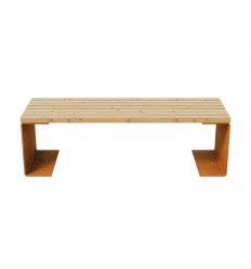 Havebænk Cortenstål