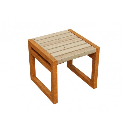 Gartenbank Cortenstahl