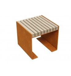 Gartenbank Cortenstahl