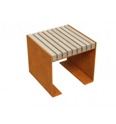 Havebænk Cortenstål