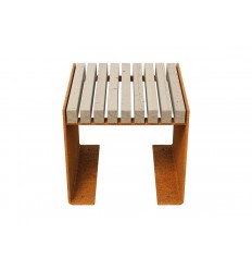 Gartenbank Cortenstahl