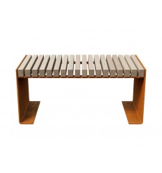 Gartenbank Cortenstahl