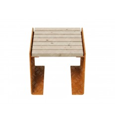 Havebænk Cortenstål