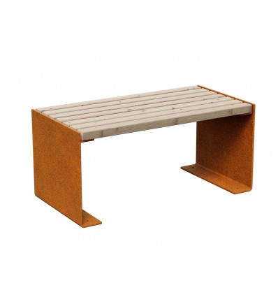 Havebænk Cortenstål