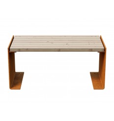 Gartenbank Cortenstahl