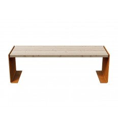 Gartenbank Cortenstahl