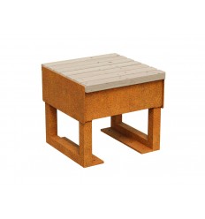 Gartenbank Cortenstahl