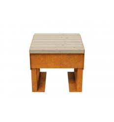 Havebænk Cortenstål