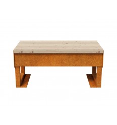 Havebænk Cortenstål