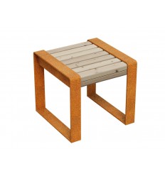 Gartenbank Cortenstahl